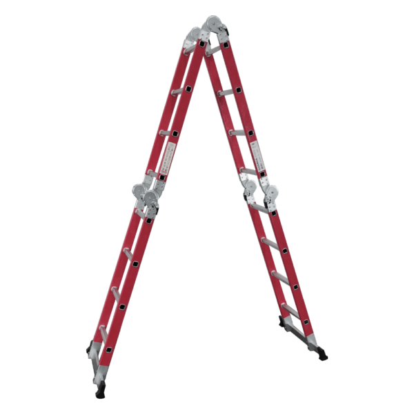 Escalera Aluminio Articulada Dielectrica x 4 Lados