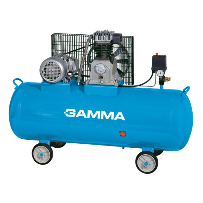 Compresor a Correa 300L Trifásico 5.5HP c/ruedas | GAMMA